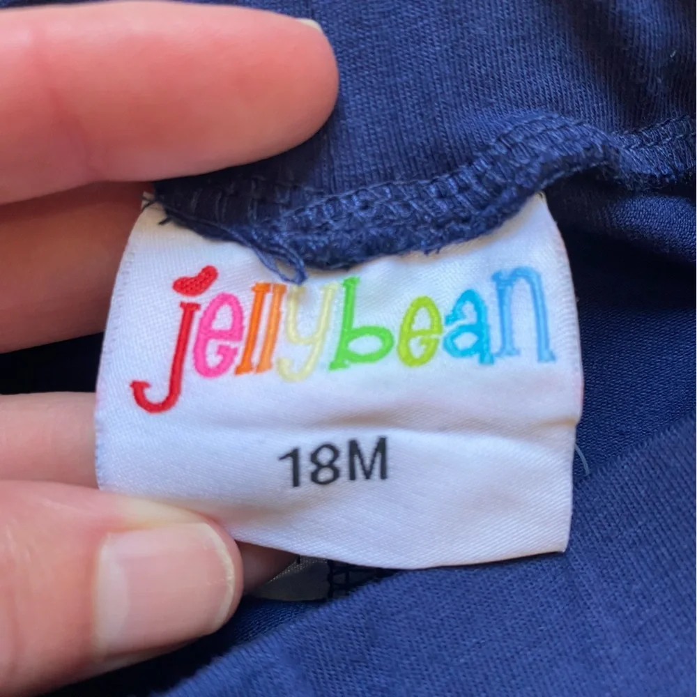 NWT JellyBean by Navy & Green Pickleball Sleeveless Bow Top & Skort Set Girl 18M